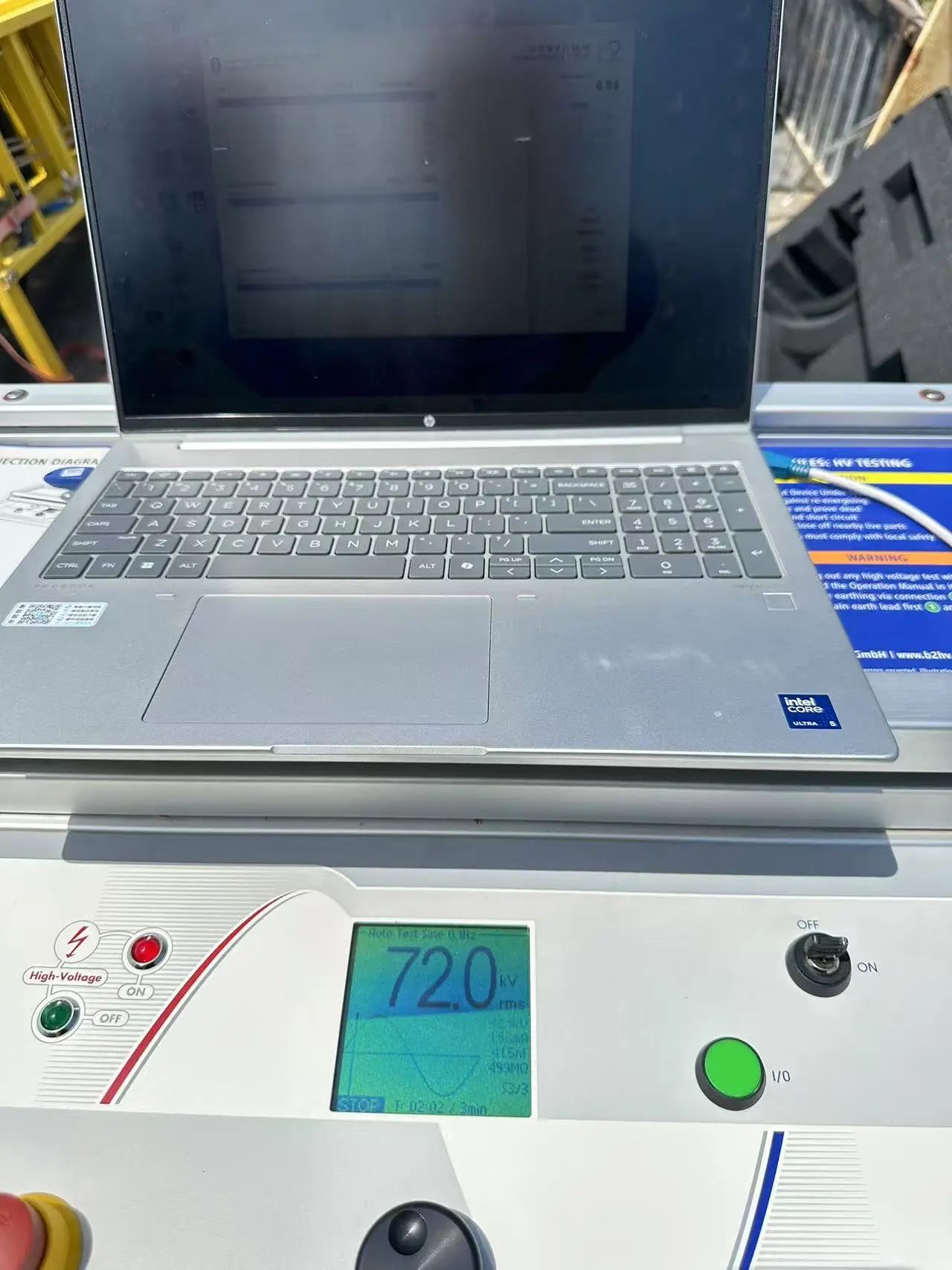 hva120电缆故障检测现场